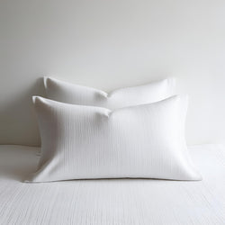 Funda de almohada Blanca Set 250  Hilos 50% Modal 50% Poliéster amigables con el medio ambiente